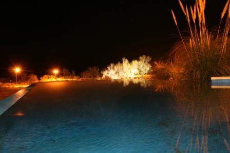 Therme in San Jose am Abend